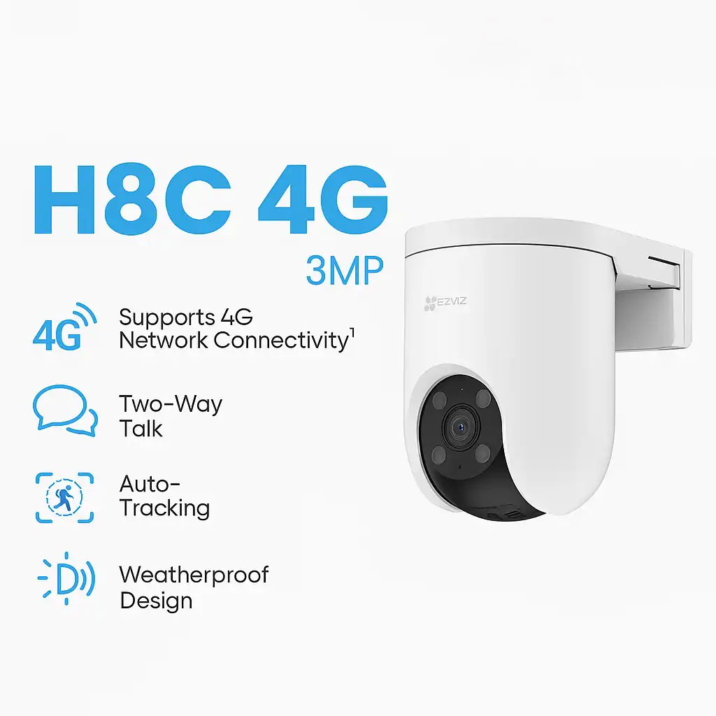 4G LTE безжична управляема IP камераДен/Нощ, 3 MP