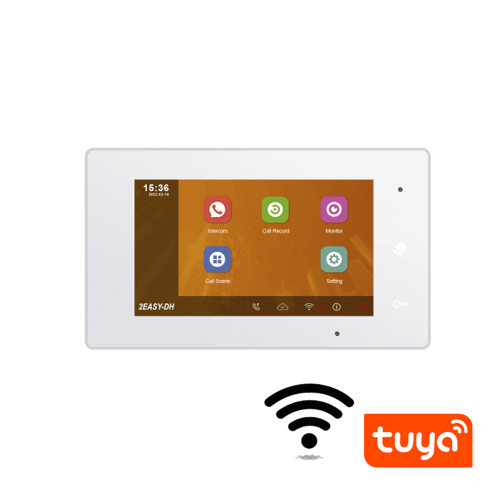 DH470-T-White,Цветен 7"IPS Wi-Fi монитор Tuya app