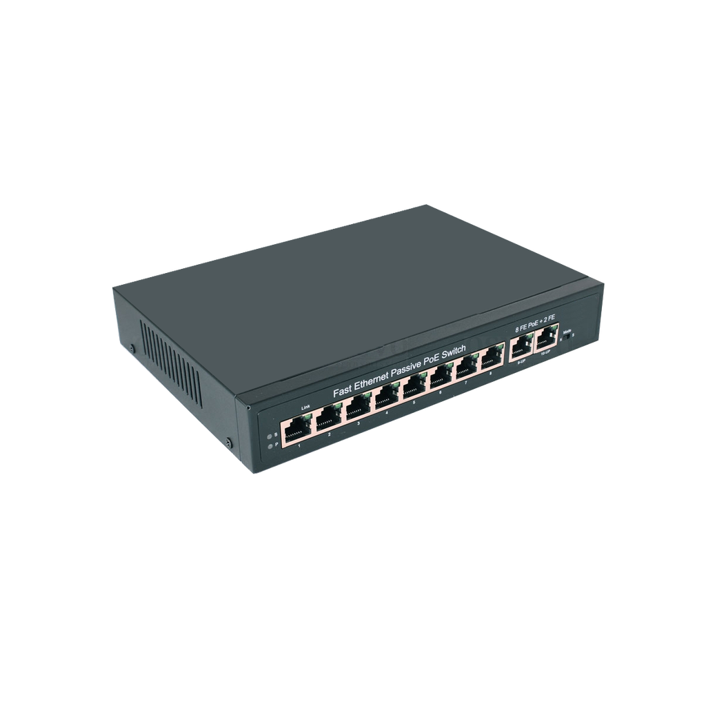 CLX-POE9010-FB, Комутатор Passive PoE, 8 + 2 порт