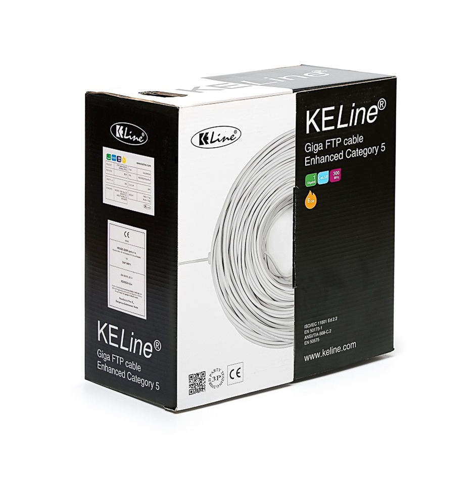 KE300S24-Eca-RLX, FTP екр.каб. Cat.5E, 305 m box
