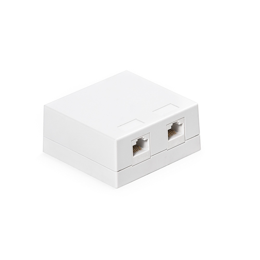 KE-SMB02-W,Кутия 2p/ 2 кийстонa,откр.монт.,празна