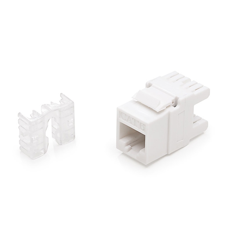 KEJ-C6-U-WH,гнездо неекранирано,Cat.6,RJ45/u,бял