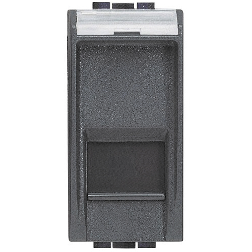 L4279C6A,Розетка RJ45, cat.6A,IDC1 мод, антра.LL B
