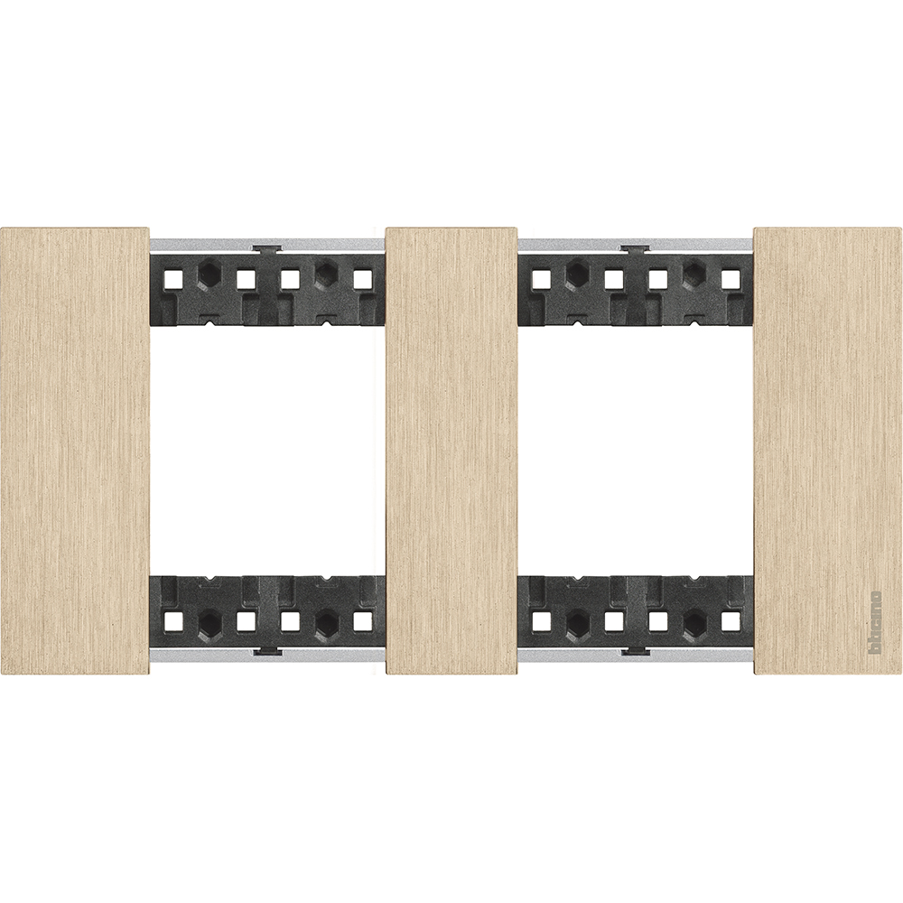 KA4802M2ZW, Рамка 2x2 мод. метална цвят Gold Livin