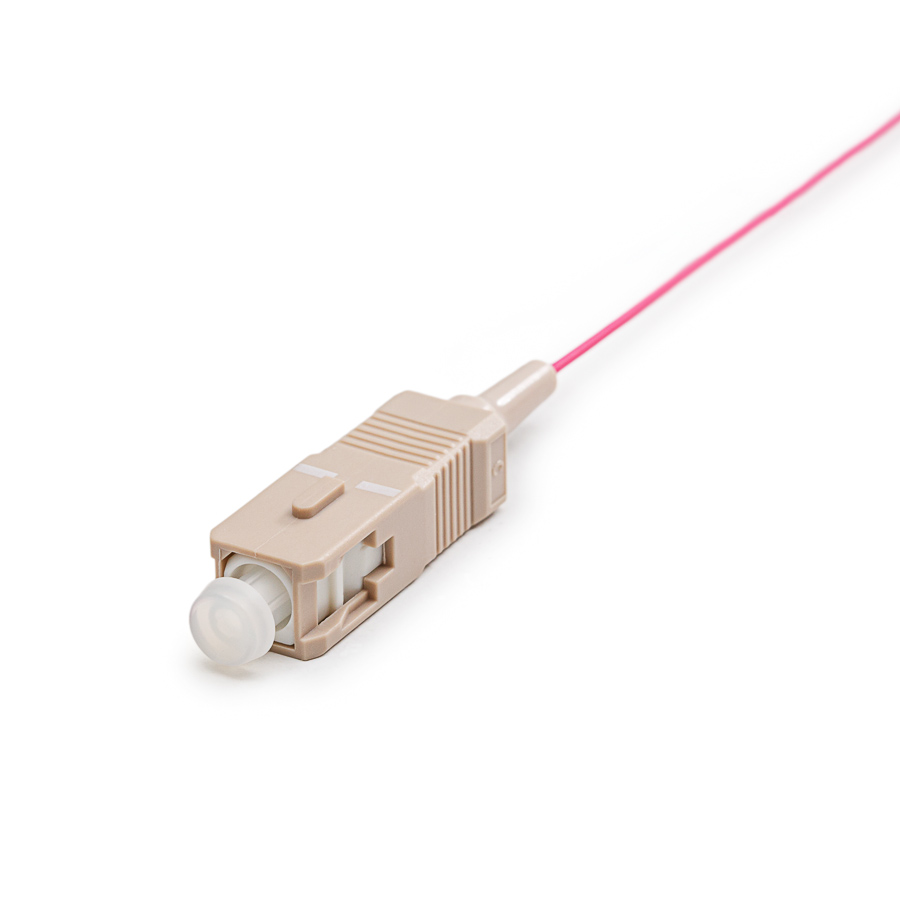 PIGOM4-SC-020,SC пигтейл, OМ4 50/125 μm 2м