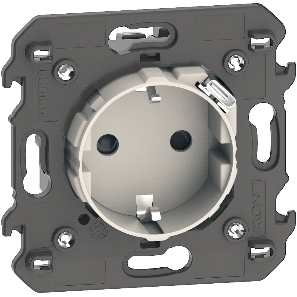 BT-KM4141USB, Конт.2P+Е+USB 2мод. Крем Li.N