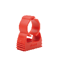 PIP-009, Скоба за тръби ABS, червен  (PACK x20)