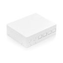 KE-FTTHB-04,Опт.розетка 4xSC-SC/4xLC-LC Dupl.адапт