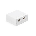 KE-SMB02-W,Кутия 2p/ 2 кийстонa,откр.монт.,празна