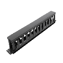 F0565O1U-P,1U 19”Aранжир.панел PVC канал проряз.1U